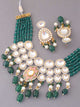 Emerald Reema Kundan Jewellery Set