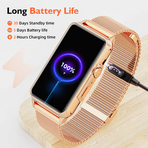 GOOD WATCH-Smart Watch Bluetooth Call Compatible with Ios and Android, Mens Womens Watch with Blood Oxygen Heart Rate Monitor Fitness Tracker IP67 Waterproof Smart Watches Gold