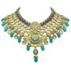 Gold Plated Kundan Floral Design Choker Necklace Set