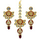 Gold Kundan Mina Jewellery Set