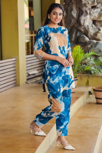 Women's Designer Print Co-Ord Set Relaxed Fit For Women