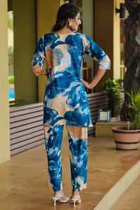 Women's Designer Print Co-Ord Set Relaxed Fit For Women