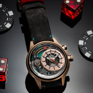 GOOD WATCH-The Electric Cazino Rose Gold Green