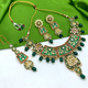 Gold Kundan Mina Jewellery Set