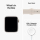 GOOD WATCH-Apple Watch SE (2nd Gen) [GPS 40mm] Smart Watch w/Silver Aluminum Case & White Sport Band