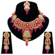 Gold Kundan Mina Jewellery Set