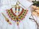 Kundan and Meenakari with Floral Design Necklace Set