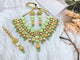 Kundan and Meenakari with Floral Design Necklace Set