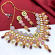 Kundan and Meenakari with Floral Design Necklace Set