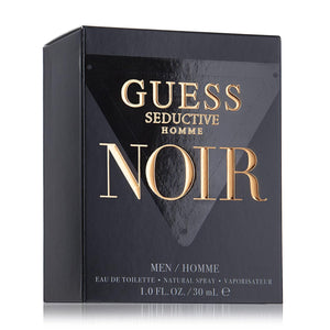 GUESS Seductive Noir Men's Eau de Toilette - Captivating Oriental Spicy Fougère Fragrance with Black Pepper, Lavender, Sandalwood - 1 Fl Oz