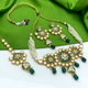 Gold Kundan Mina Jewellery Set