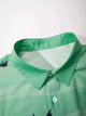 CORDS GREEN BEACH Design Mens Half Sleeves Premium Cords Cotton Material