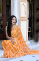 Deepika Yellow bandhej Chiffon Saree