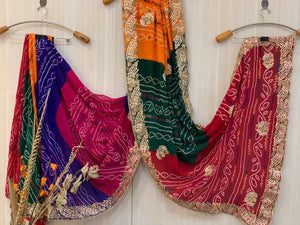 Ishi Nauranga Bandhani Saree