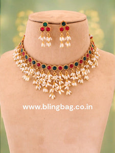 Multicolor Hari Antique Jewellery Set - New Arrival