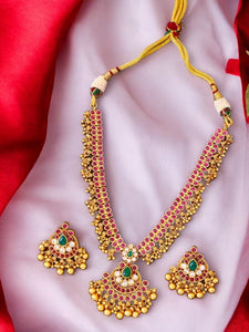 Multicolor Matangi Antique Jewellery Set