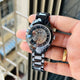 Good Watch-Rado Swiss Black Dial With Black Steel Strap Watch For Men