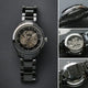 Good Watch-Rado Swiss Black Dial With Black Steel Strap Watch For Men