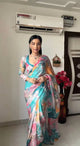 READY TO WEAR MULTICOLOR TRENDY 1-MINUTE GEORGETTE SAREE