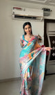 READY TO WEAR MULTICOLOR TRENDY 1-MINUTE GEORGETTE SAREE