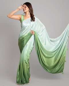 Stylish Ombre Bollywood Designer Silk Saree