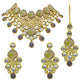 Gold  Kundan Design Choker Necklace Set For Women