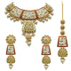 Gold Kundan Mina Jewellery Set