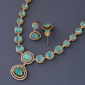 Turquoise Anna Victorian Jewellery Set - New Arrival