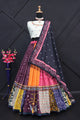 Multi Colour Maslin Cotton With Digital Print Real Mirror Navratri  Special Lehenga Choli Set