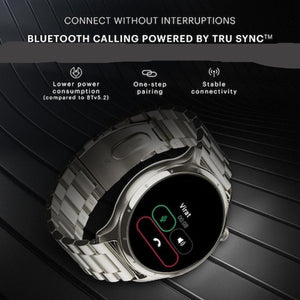 NoiceFreet Mettle 1.3 inch (33.5mm) Bluetooth Calling Smart Watch with 122 Plus Sports Mode, IP62 Rating, Weather Updates