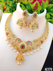 Superb Fine Quality Pearls and Diamond Necklace set