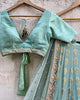 Semi-Stitched) Ocean Green Lehenga Set, Indian Wedding Lengha Made to measure bridesmaid