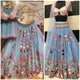 Sky blue Party Wear Mirror Work Designer Lehenga