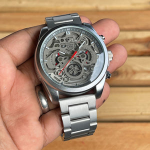 GOOD WATCH-Fashion Men waterproof Stainless belt Grey Dial Series For Men