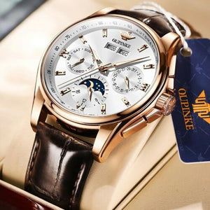 GOOD WATCH-Fashion Men Stainless belt Watch Luxury Calendar