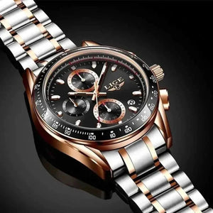 GOOD WATCH-Business Quartz Luminous Stainless Steel WaterProof Men’s Watch