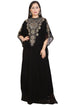 Georgette Embellished Kaftan Gown in Black