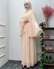 Elegant Caftan Corset Dress with Hijab and Belt for Women