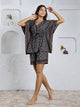 Black Pure Cotton Kaftan Shorts Set