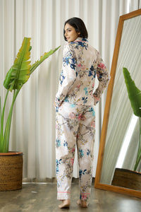 NUDE Printed FULL SLEEVES Cotton Night suit