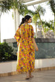 Yellow Printed Kaftan Loungewear