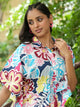 Multi-color floral Kaftan sleep  Set