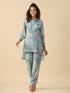 Turqoise muslin co-ord set