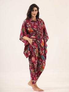 Rosewood Cotton Kaftan Set