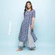 Rang Deep Women Set of Indigo Cotton Kurta with Palazzo