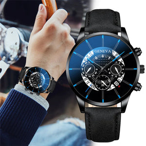 GOOD WATCH- Fashion Men Stainless belt Watch Luxury Calendar-19912