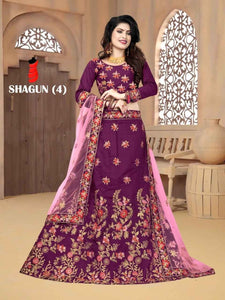 TAPETTA SILK EMBROIDERED LEHENGA CHOLIS