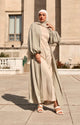 Saya Balloon Sleeve Abaya - Mint