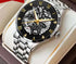 GOOD WATCH- MEN'S WATCH WATERPROOF Swiss Automatic Movement Watch Calendar Luminous Men's Steel Band