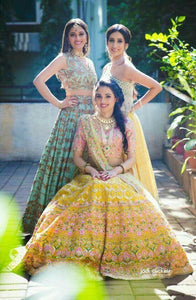 Yellow Pleasurable Lehnga Choli With Dupatta